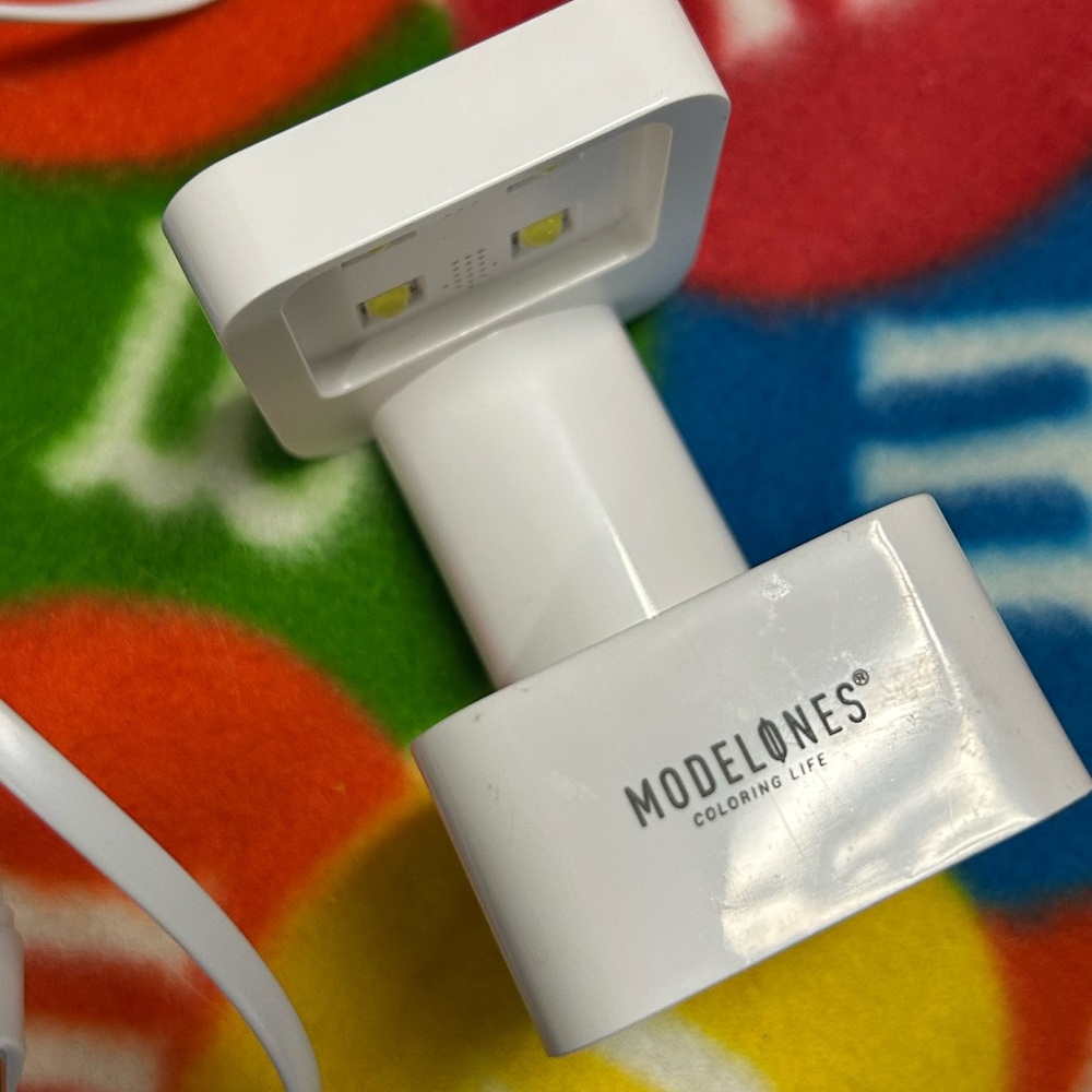 Modelones White LED Nail Dryer UV gel +charging cord